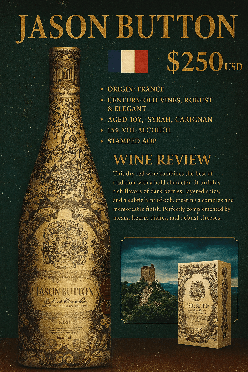 Jason Button Côte de Roussillon — Premium Dry Red&nbsp;Wine